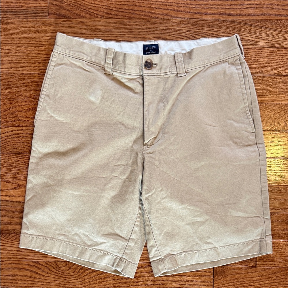 J. Crew Men's Beige Flat Front Shorts
